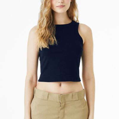 Women's Micro Rib Racer Tank Thumbnail