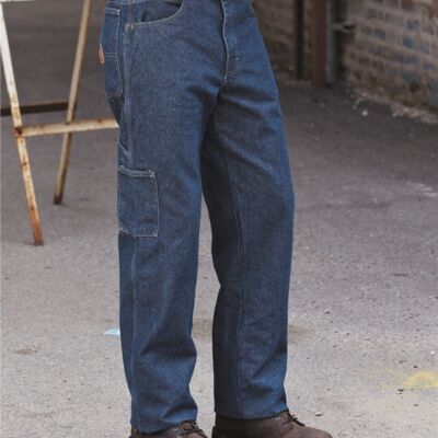 Men's Flame Resistant Pre-Washed Denim Dungaree Thumbnail