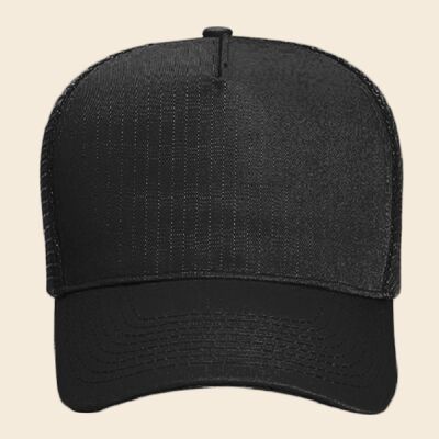 OTTO CAP 5 Panel Mid Profile Mesh Back Trucker Hat Thumbnail