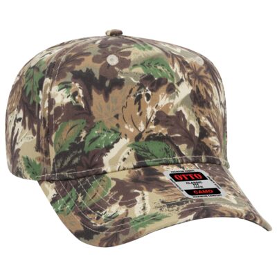 OTTO CAP Camouflage 5 Panel Mid Profile Baseball Cap Thumbnail