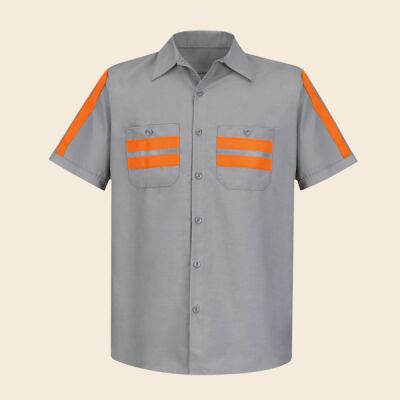 Men's Enhanced Visibility Industrial Work Shirt Thumbnail