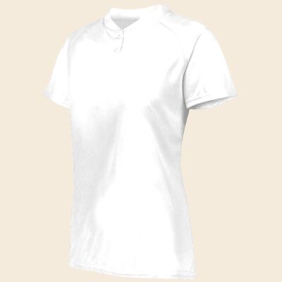 Ladies Attain Wicking Two-Button Softball Jersey Thumbnail