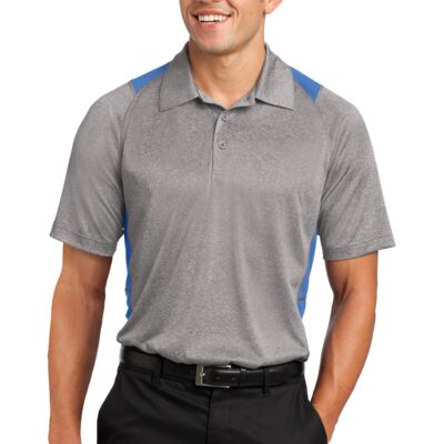 Heather Colorblock Contender  Polo Thumbnail