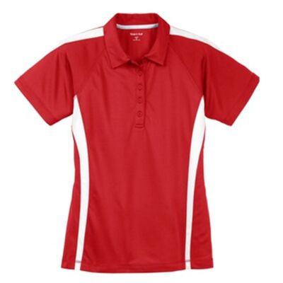 Ladies Micro Mesh Colorblock Polo Thumbnail