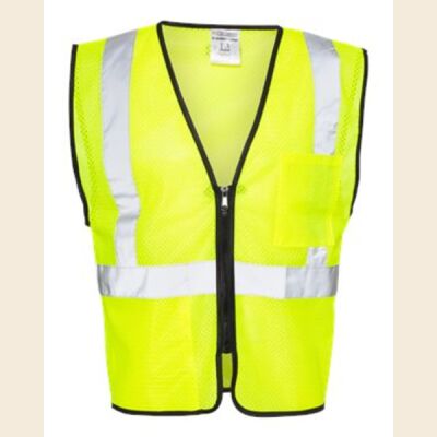 ML Kishigo - Class 2 Double-Pocket Zippered Economy Vest Thumbnail