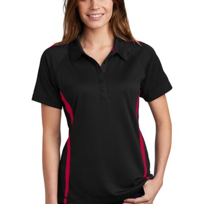 Ladies PosiCharge ® Micro Mesh Colorblock Polo Thumbnail