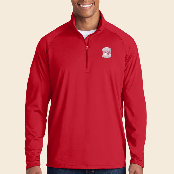 Sport-Tek Mens Sport-Wick® Stretch 1/2-Zip Pullover Thumbnail
