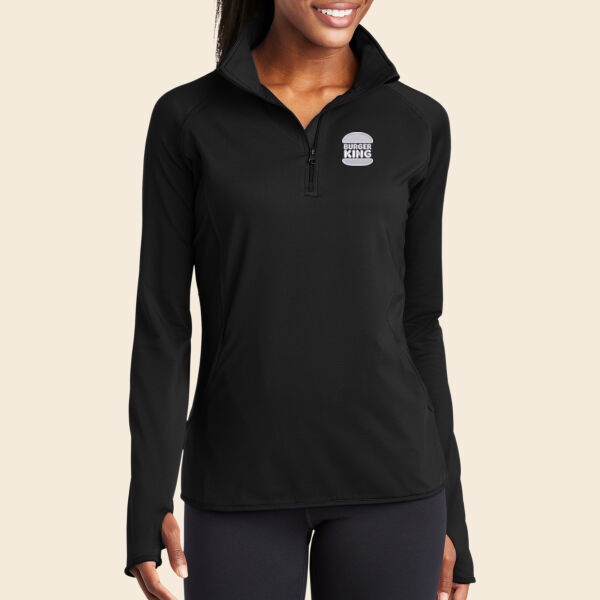 Sport-Tek® Ladies Sport-Wick® Stretch 1/2-Zip Pullover Thumbnail