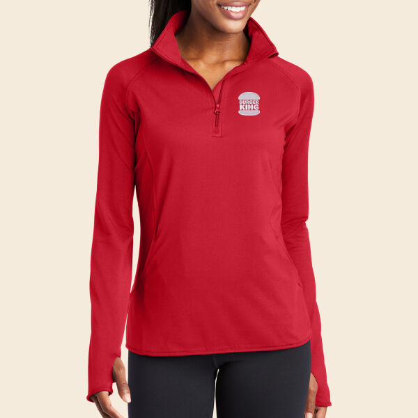 Sport-Tek® Ladies Sport-Wick® Stretch 1/2-Zip Pullover Thumbnail
