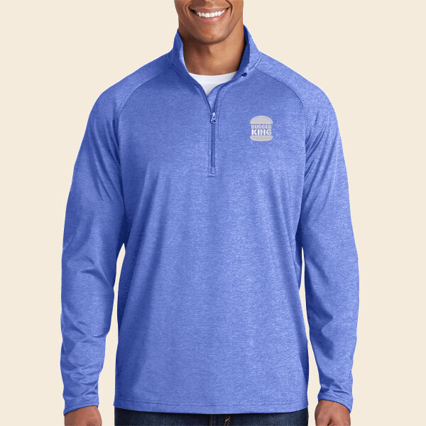 Sport-Tek Mens Sport-Wick® Stretch 1/2-Zip Pullover Thumbnail