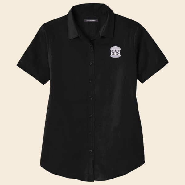 Port Authority® Ladies Short Sleeve SuperPro React ™ Twill Shirt Thumbnail